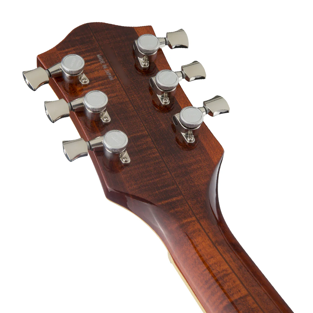 Gretsch - G6659TFM Players Edition Broadkaster® Jr. Center Block Single-Cut with String-Thru Bigsby® and Flame Maple - Bourbon Stain - Image 5