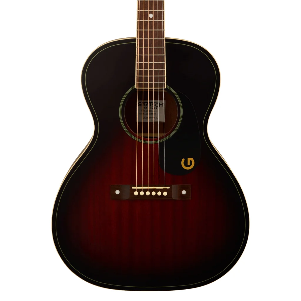 Gretsch Jim Dandy Concert Acoustic Guitar - Deep Cherry Burst, Walnut Fingerboard