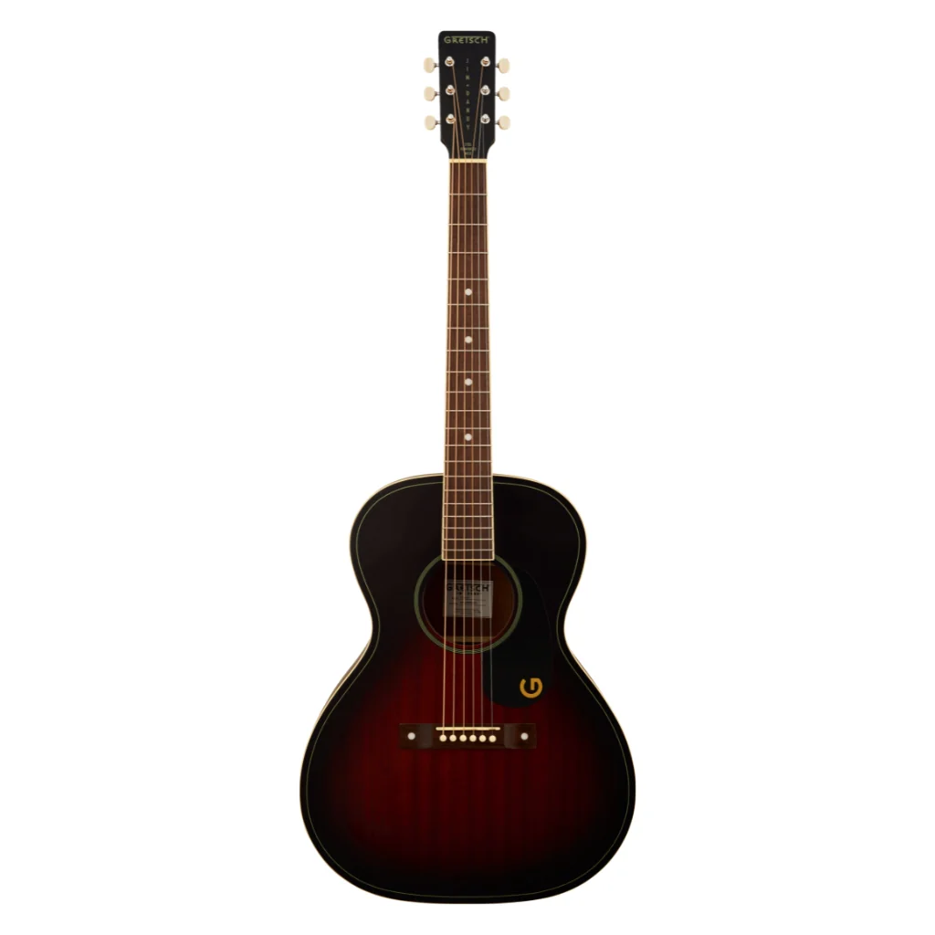Gretsch Jim Dandy Concert Acoustic Guitar - Deep Cherry Burst, Walnut Fingerboard - Image 2