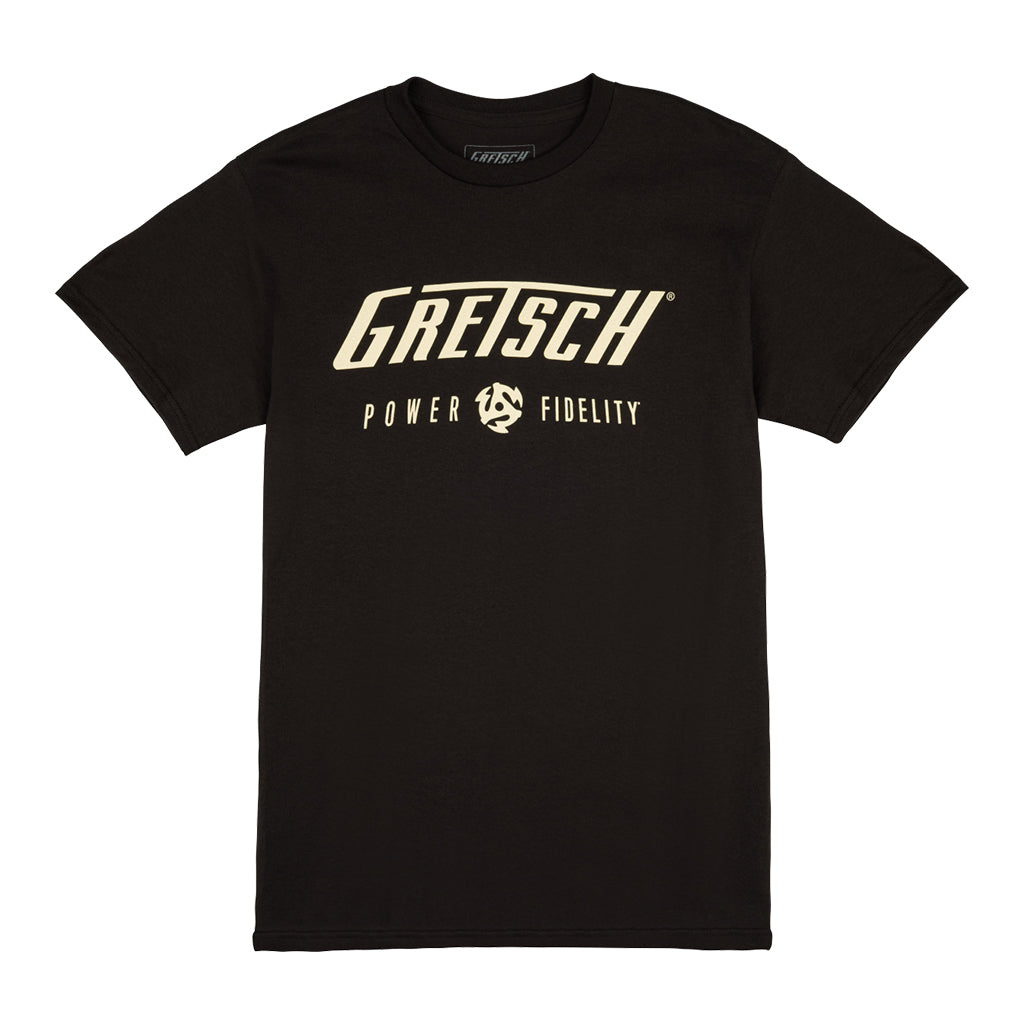 Gretsch Power & Fidelity Logo T-Shirt Black XL