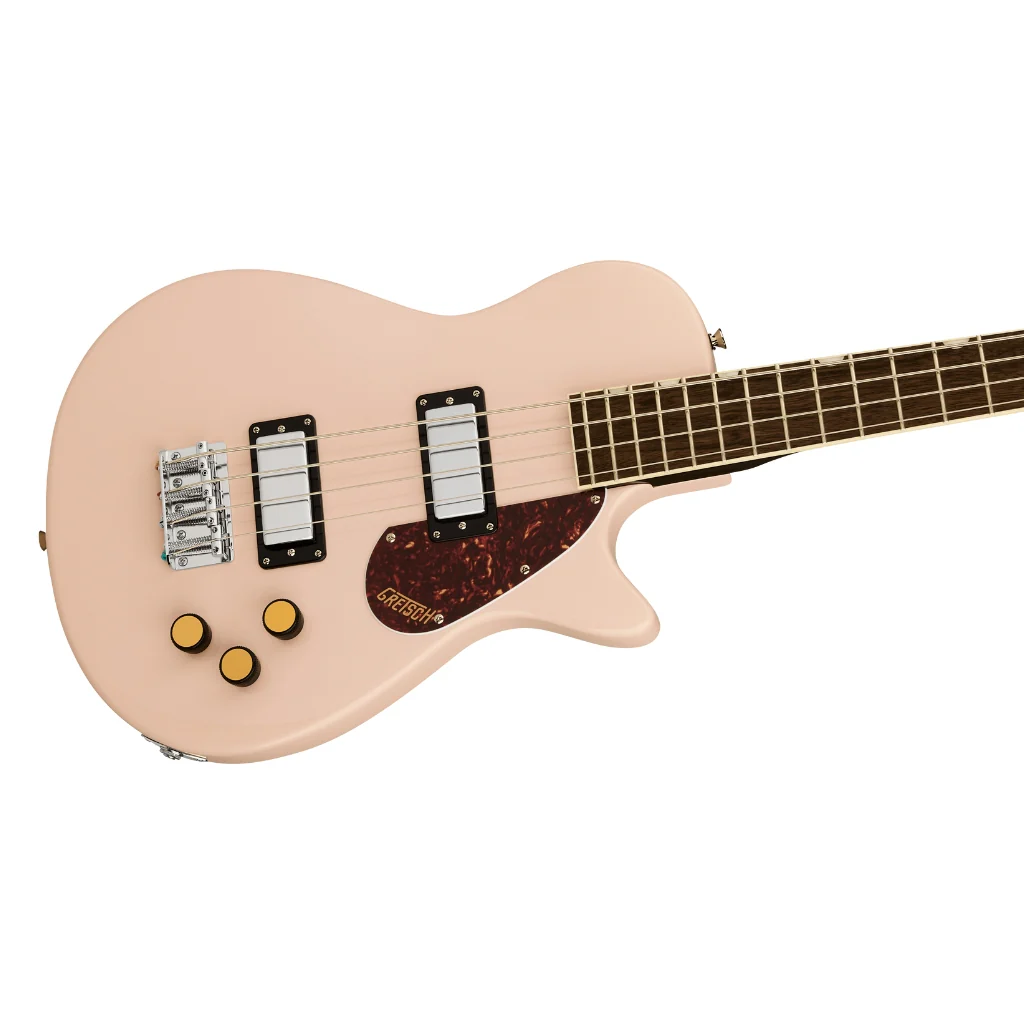 Gretsch Streamliner Jet Club Single-Cut Bass Guitar - Shell Pink, Laurel Fingerboard - Image 7
