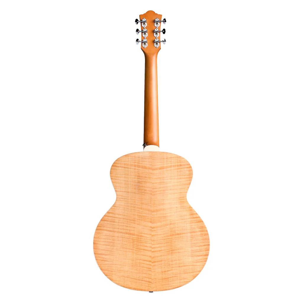 Guild Jumbo Junior Flamed Maple Acoustic-Electric Guitar - Natural - Image 3