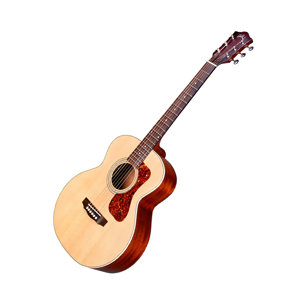 Guild Jumbo Junior Mahogany Acoustic-Electric Guitar w/Deluxe Gig Bag - Image 8