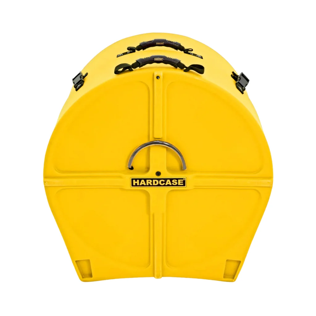 Hardcase HNL22B-Y Fully Lined Bass Drum Case - Yellow, 22 inch