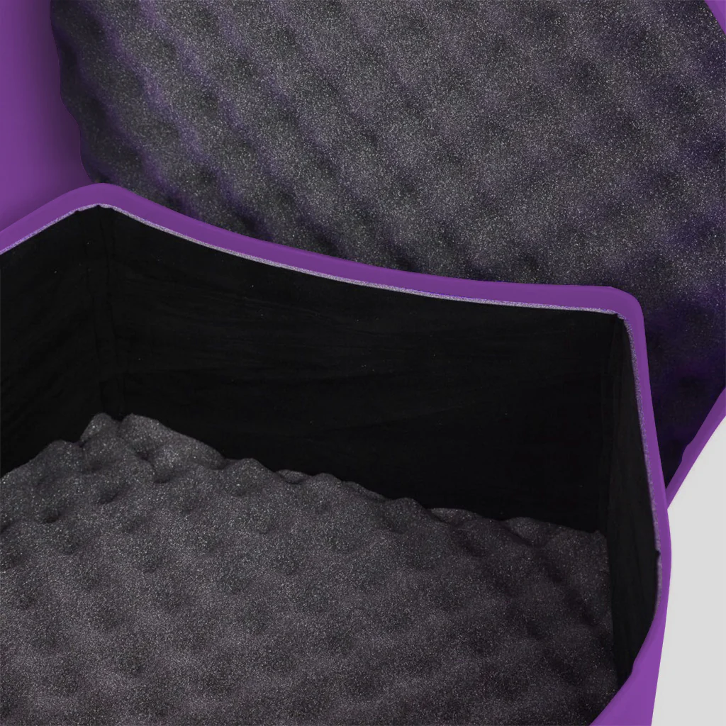 Hardcase Lined Purple 14" Snare Case - Image 2