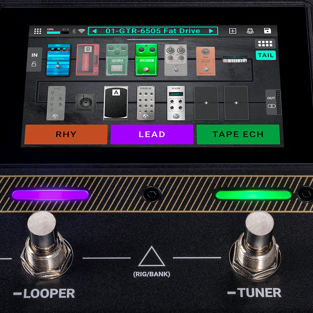 HeadRush Flex Prime Compact FX Pedalboard 4" Touchscreen with WiFi and Bluetooth - Image 8