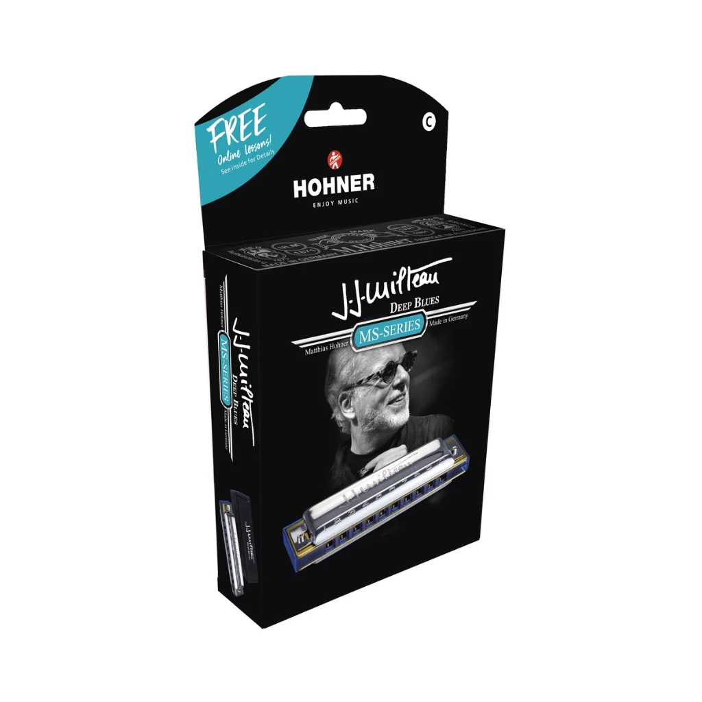 Hohner Jean Jacques Milteau Deep Blues Harmonica - D Major, Trans Blue - Image 4