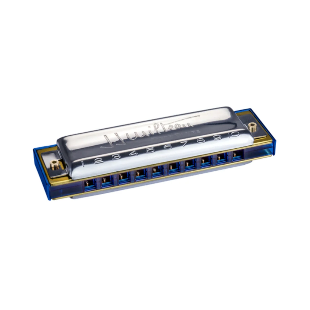 Hohner Jean Jacques Milteau Deep Blues Harmonica - F Major, Trans Blue