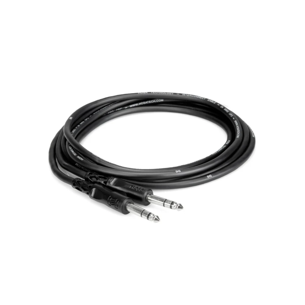 Hosa Technology 1/4 in TRS to 1/4 in TRS Balanced Interconnect Cable 5ft