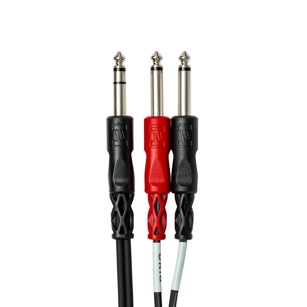 Hosa Technology 1/4 in TRS to Dual 1/4 in TS Insert Cable 1m - Image 2