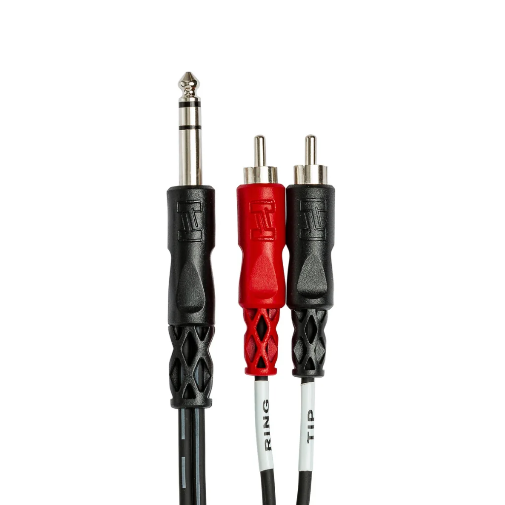 Hosa Technology 1/4 in TRS to Dual RCA Insert Cable 1m - Image 2