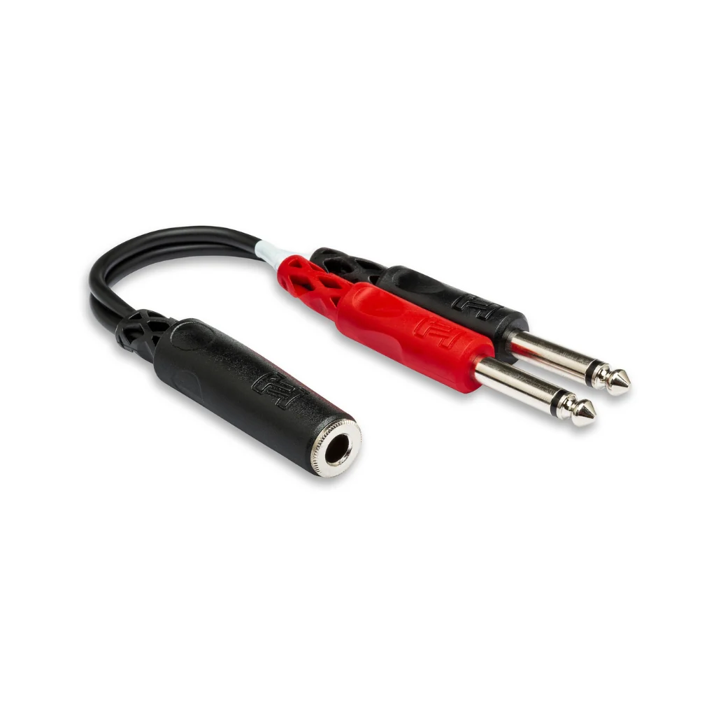 Hosa Technology. 1/4 in TRSF to Dual 1/4 in TS Stereo Breakout