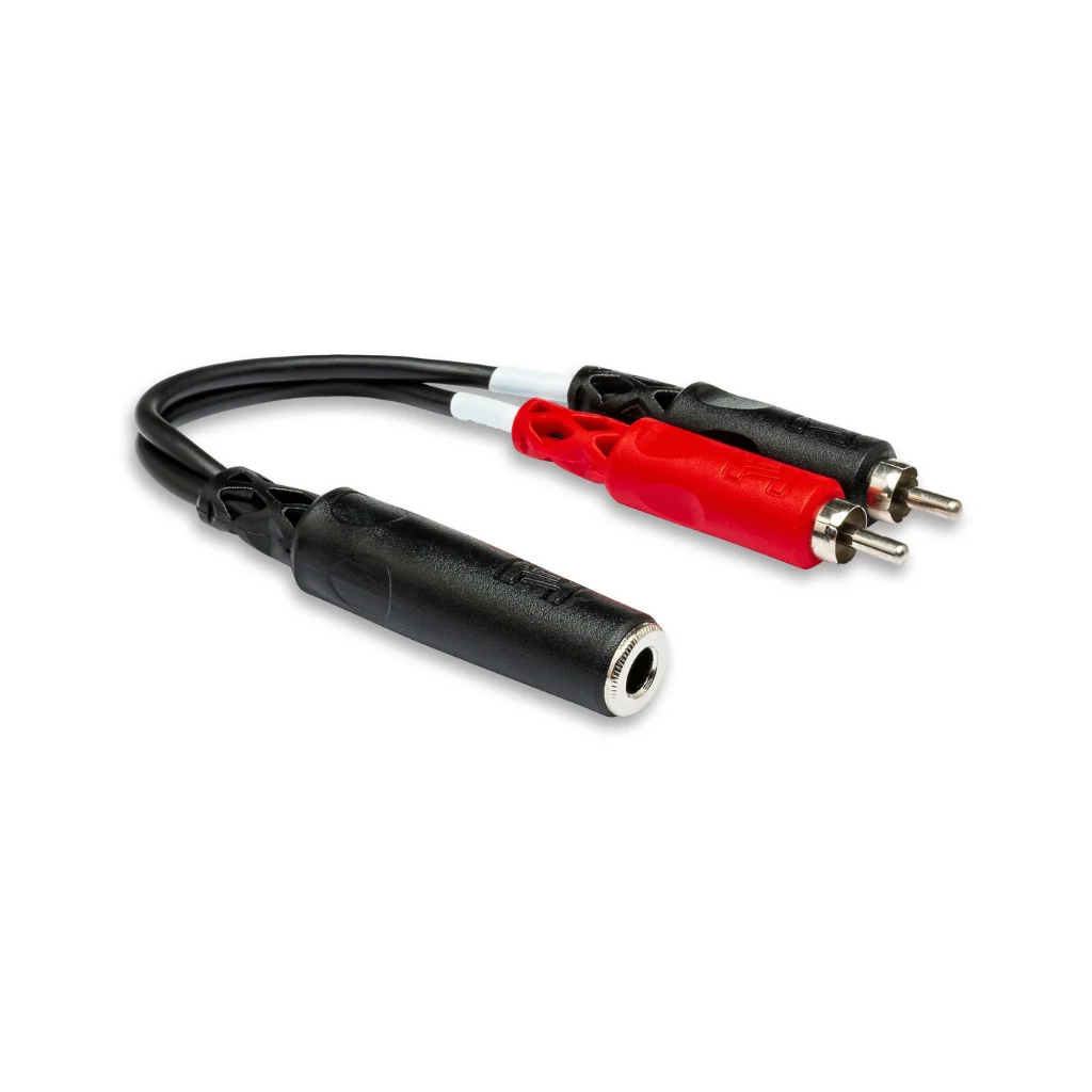 Hosa Technology 1/4 in TRSF to Dual RCA Stereo Breakout
