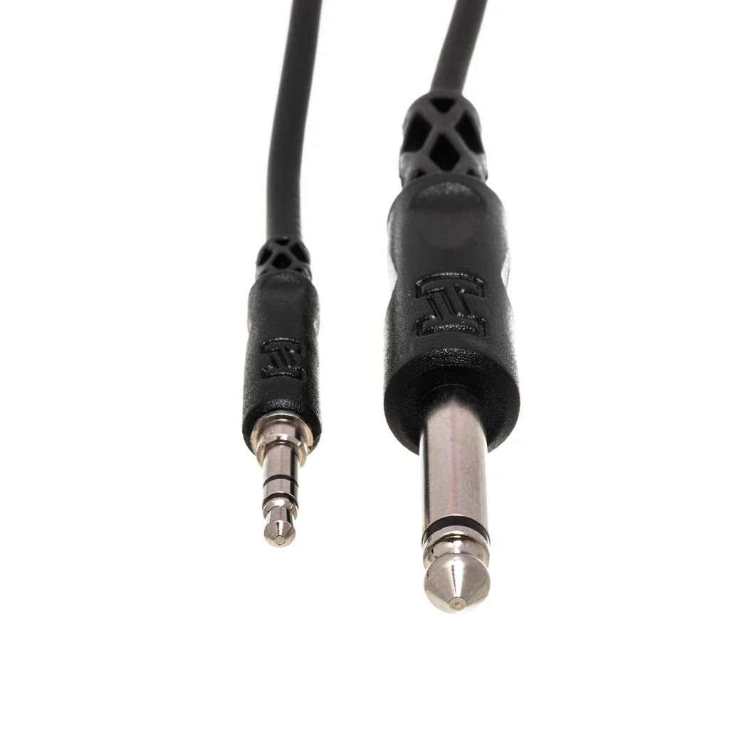 Hosa Technology 1/4 in TS to 3.5 mm TRS Mono Interconnect Cable 10ft - Image 3