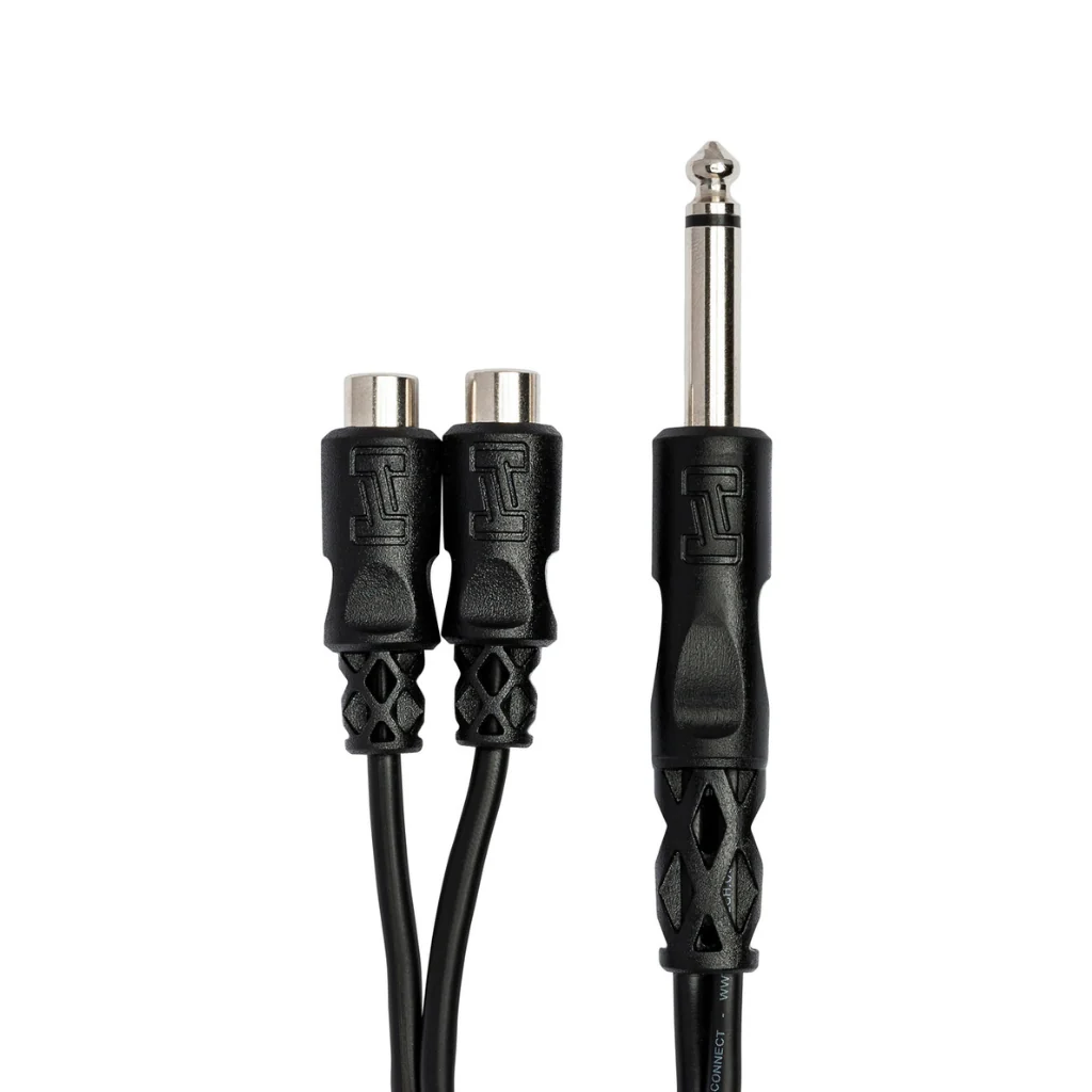 Hosa Technology 1/4 in TS to Dual RCAF Y Cable - Image 2