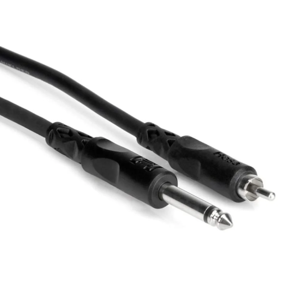 Hosa Technology 1/4 in TS to RCA Unbalanced Interconnect 5ft - Image 2