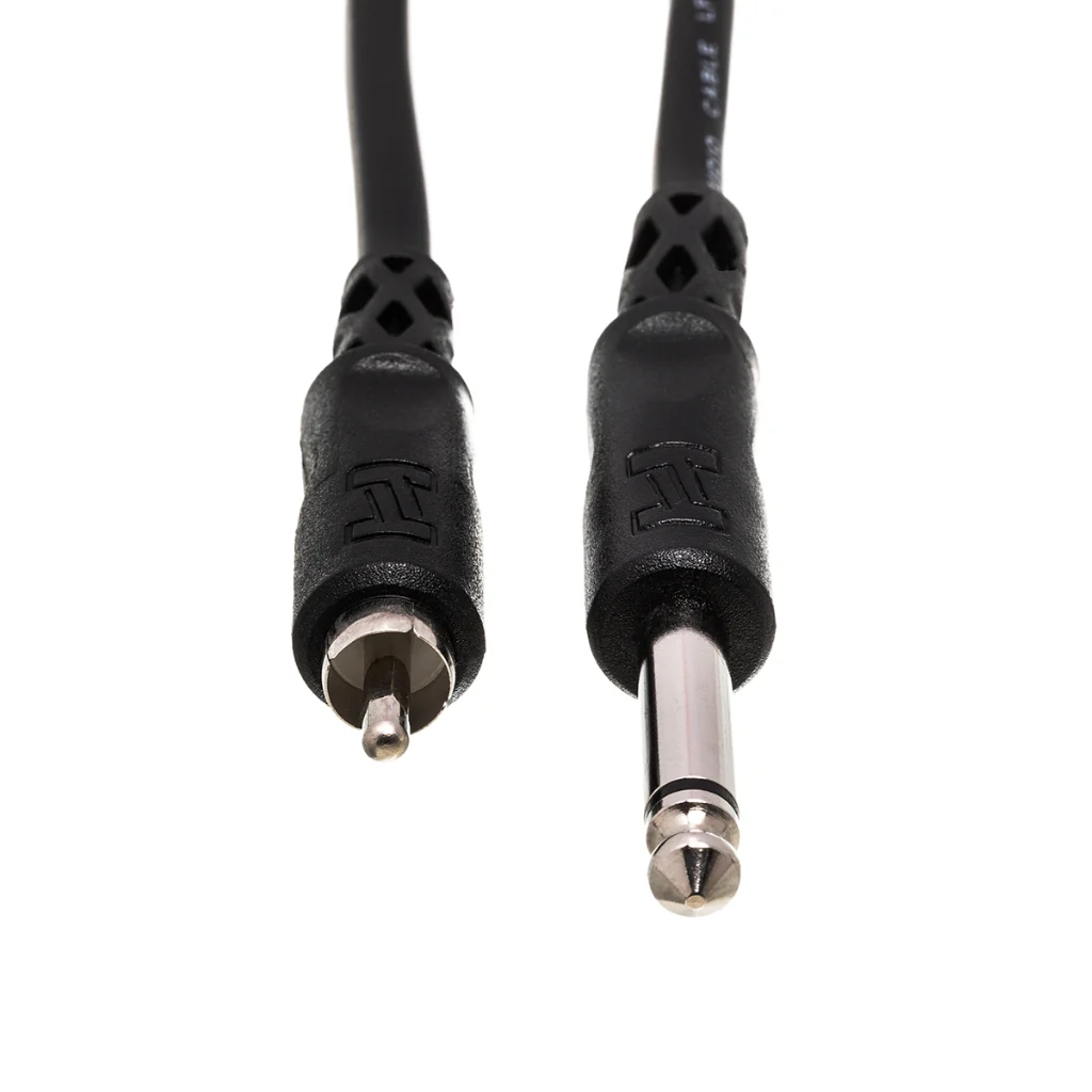 Hosa Technology 1/4 in TS to RCA Unbalanced Interconnect Cable 10ft - Image 3