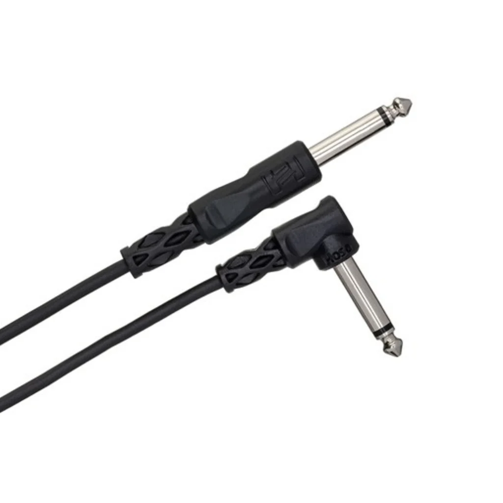 Hosa Technology 1/4 in TS to Right Angle 1/4 in TS Unbalanced Interconnect Cable - Image 2