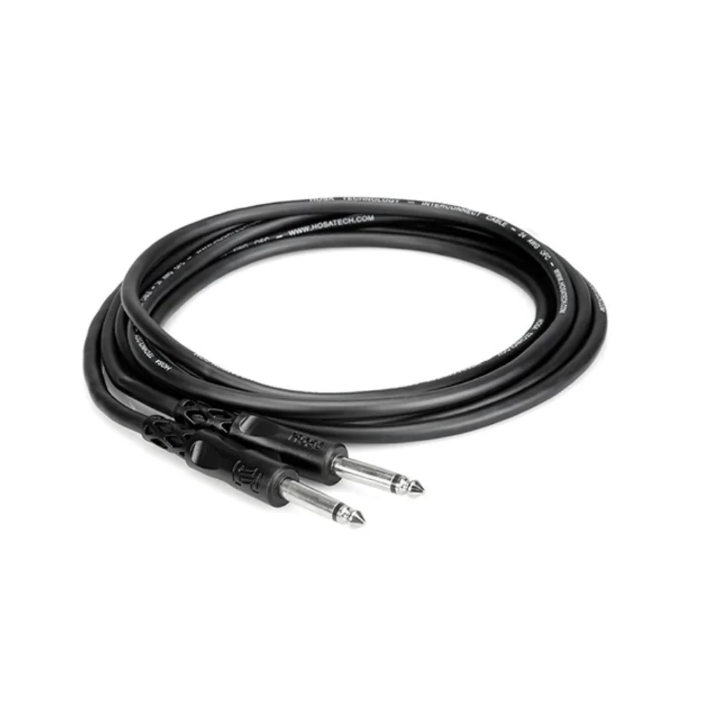 Hosa Technology 1/4 inch TS to Same Unbalanced Interconnect Cable 1m