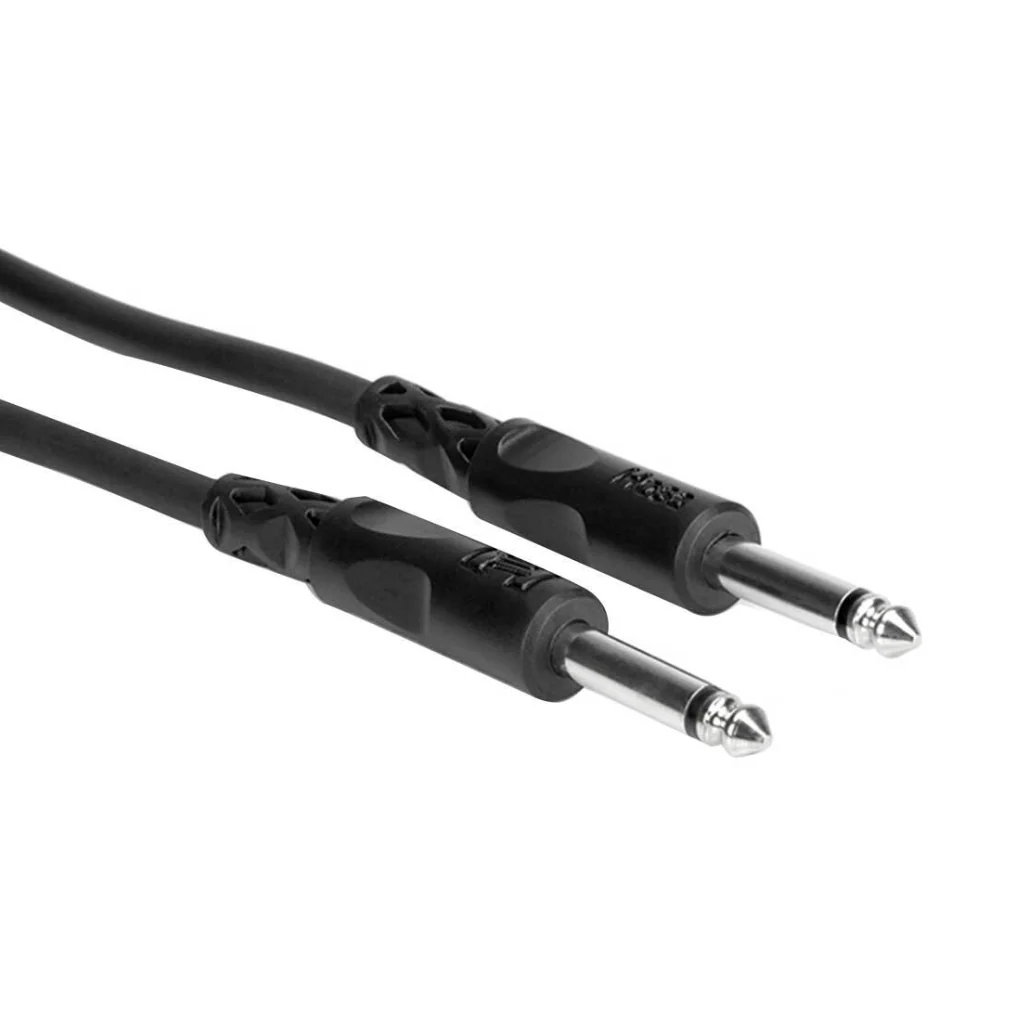 Hosa Technology 1/4 inch TS to Same Unbalanced Interconnect Cable 1m - Image 2
