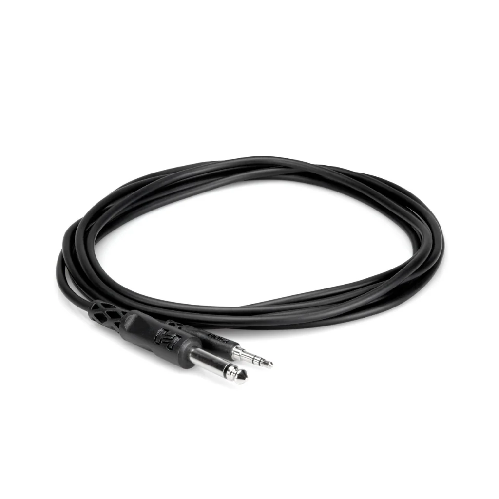 Hosa Technology 1/4" TS to 3.5mm TRS Mono Interconnect 3ft