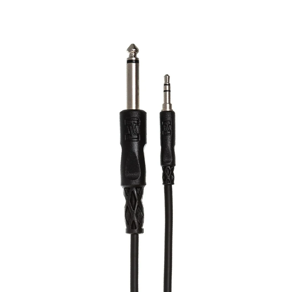 Hosa Technology 1/4" TS to 3.5mm TRS Mono Interconnect 3ft - Image 3