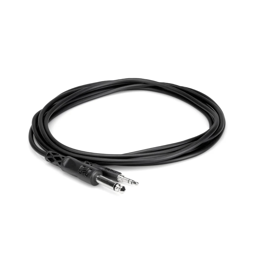 Hosa Technology 1/4" TS to 3.5mm TRS Mono Interconnect 5ft