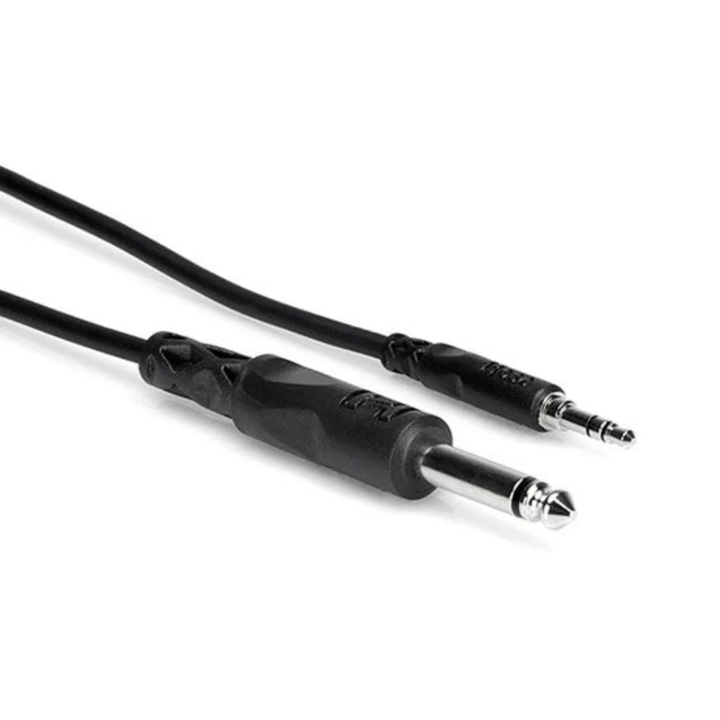 Hosa Technology 1/4" TS to 3.5mm TRS Mono Interconnect 5ft - Image 2