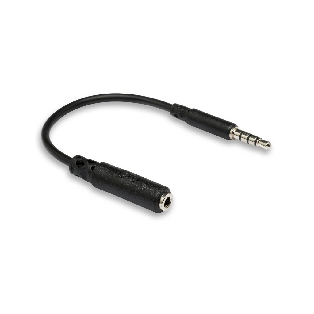 Hosa Technology 3.5 mm TRRS to Slim 3.5 mm TRRS Headphone Adaptor