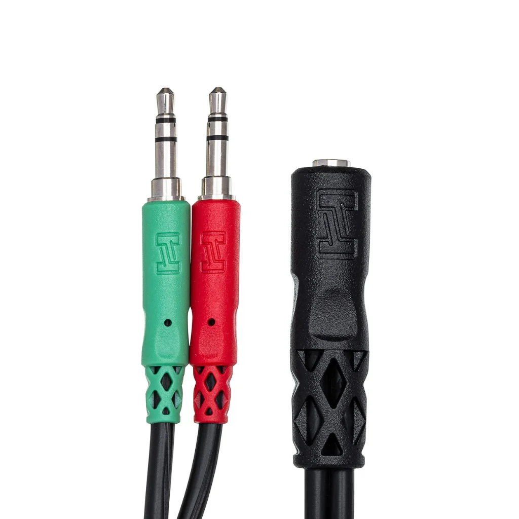 Hosa Technology 3.5 mm TRRSF to Dual 3.5 mm TRS Headset/Mic Breakout Cable - Image 3