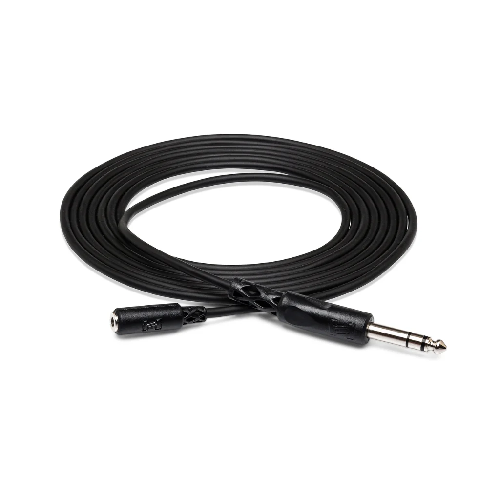 Hosa Technology 3.5 mm TRS to 1/4 in TRS Headphone Adaptor Cable 10ft