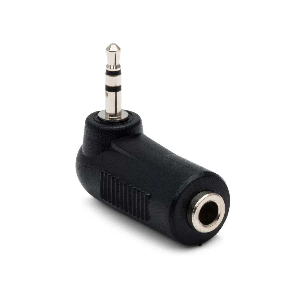 Hosa Technology 3.5 mm TRS to 2.5 mm TRS Right Angle Adaptor - Image 2