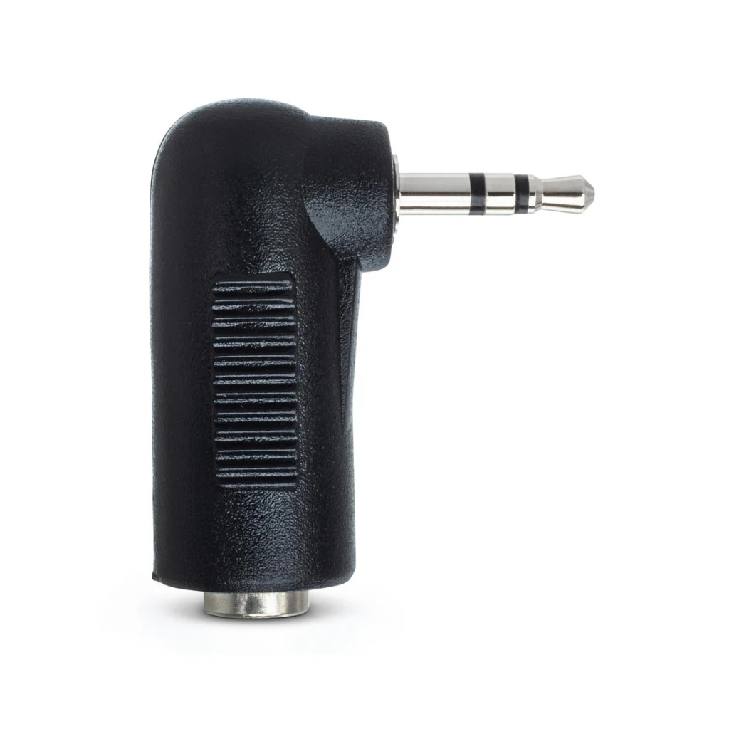 Hosa Technology 3.5 mm TRS to 2.5 mm TRS Right Angle Adaptor - Image 3