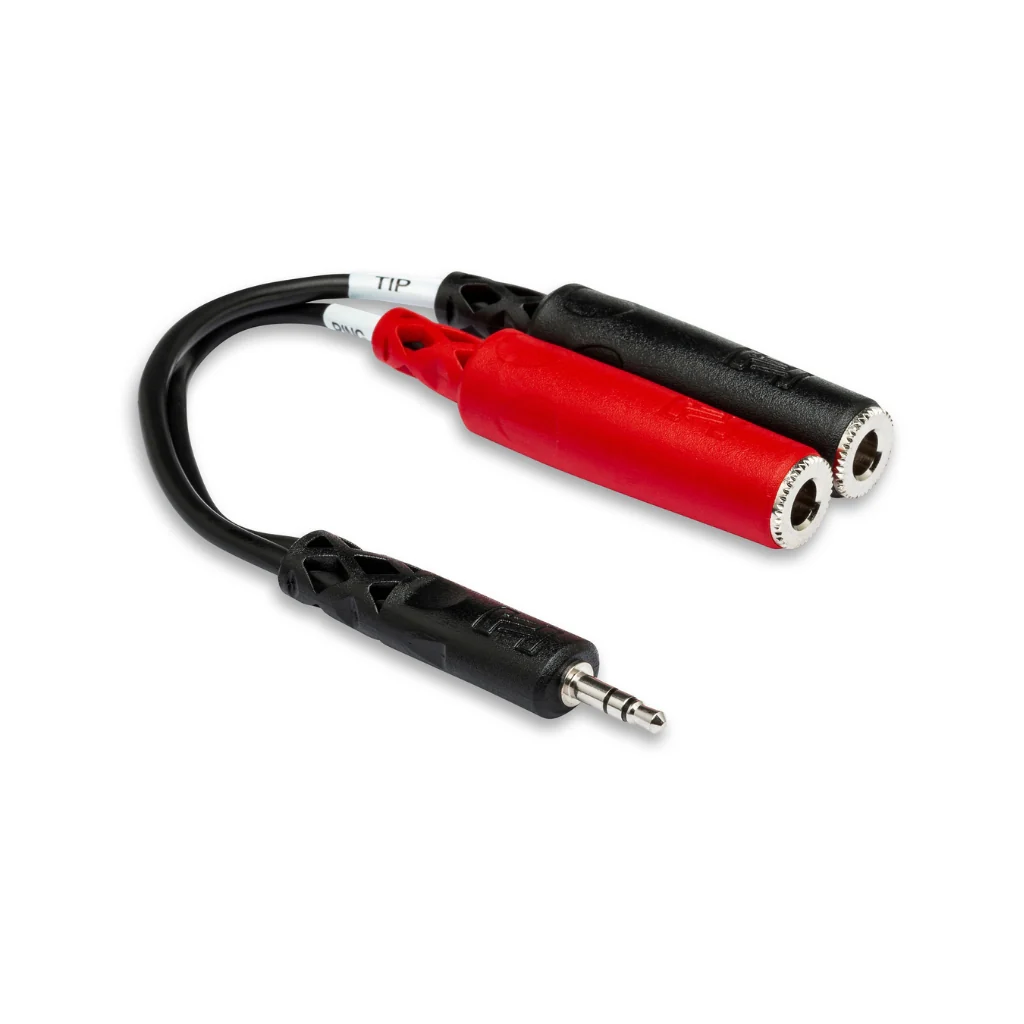 Hosa Technology 3.5 mm TRS to Dual 1/4 in TSF Stereo Breakout Cable