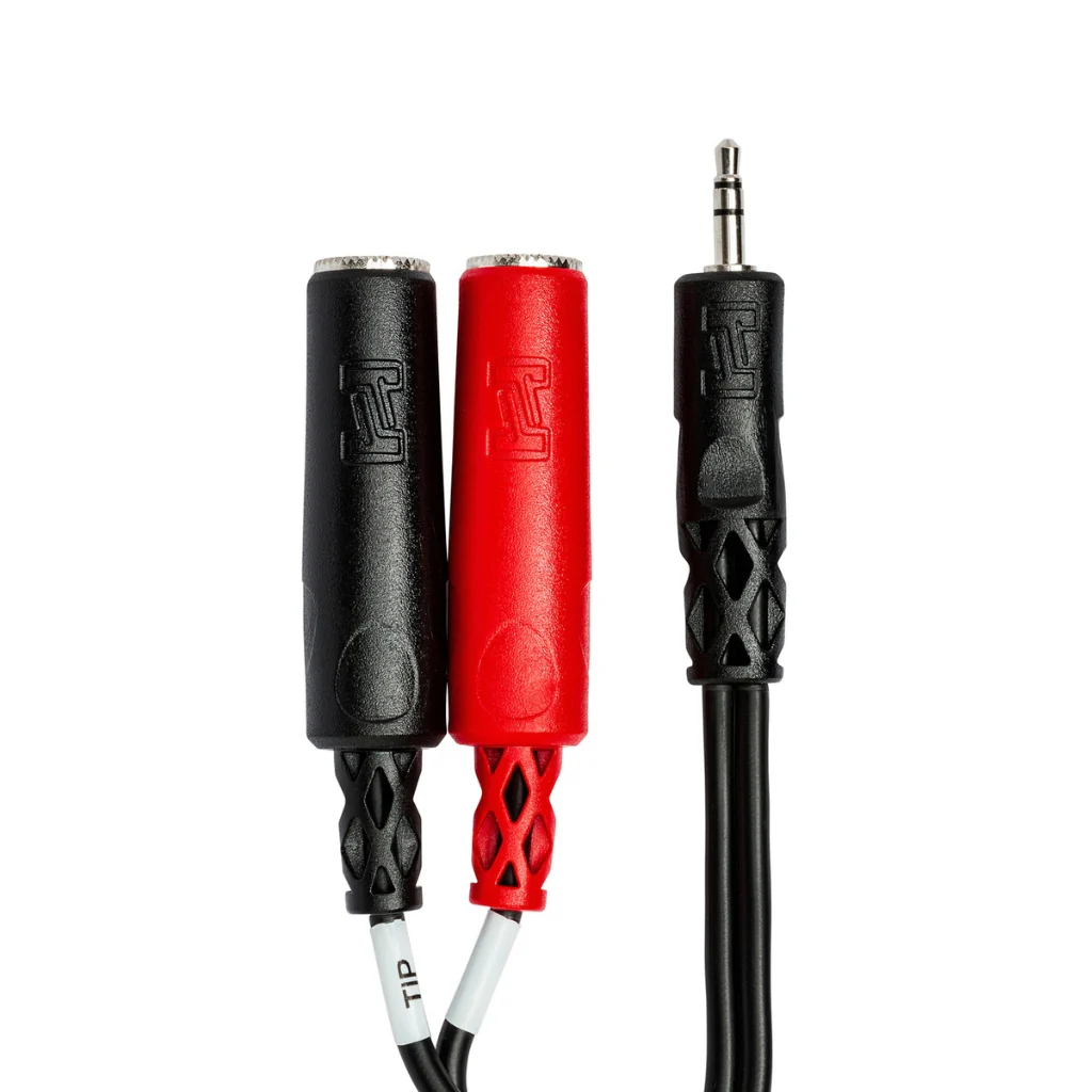Hosa Technology 3.5 mm TRS to Dual 1/4 in TSF Stereo Breakout Cable - Image 2