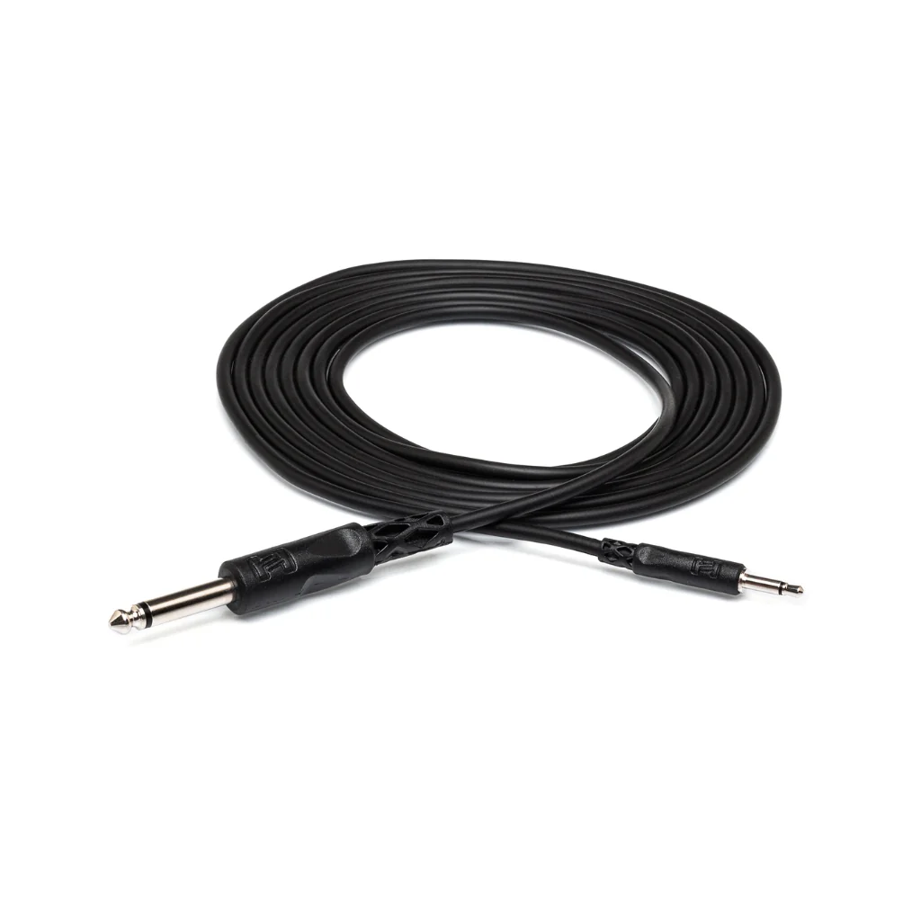 Hosa Technology 3.5 mm TS to 1/4 in TS Mono Interconnect 3ft