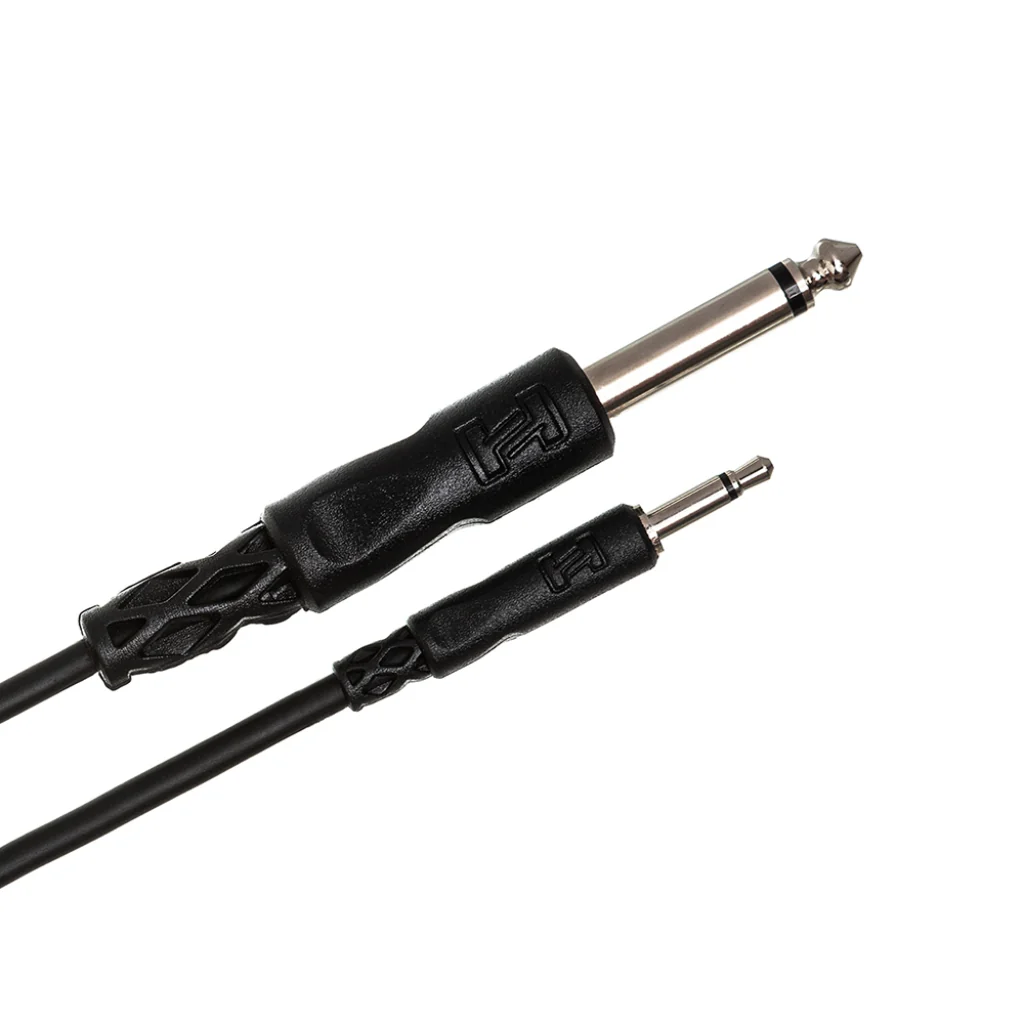 Hosa Technology 3.5 mm TS to 1/4 in TS Mono Interconnect 5ft - Image 2