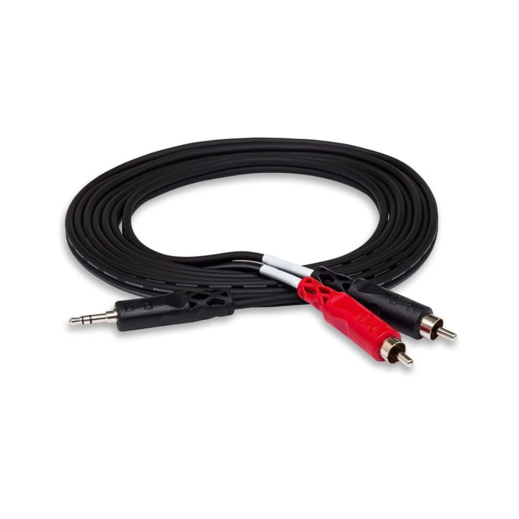 Hosa Technology 3.5mm TRS to Dual RCA Stereo Breakout Cable 3ft