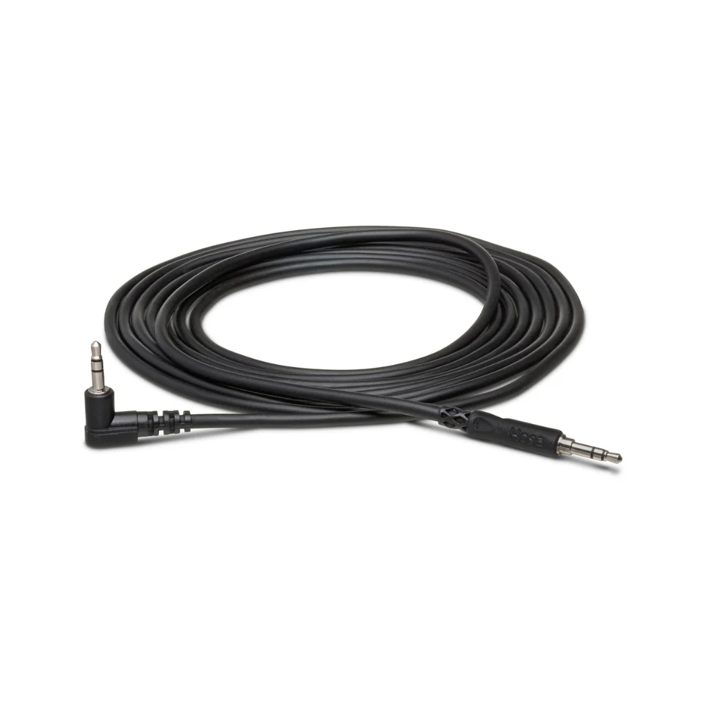 Hosa Technology 3.5mm TRS to Right-angle 3.5mm TRS Stereo Interconnect Cable 5ft