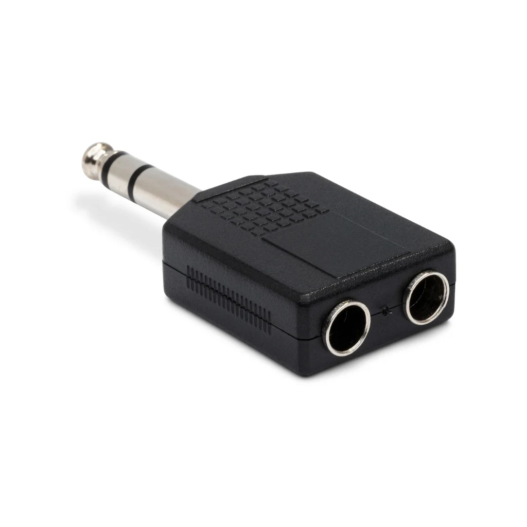 Hosa Technology Dual 1/4 in TRS to 1/4 in TRS Adaptor - Image 2