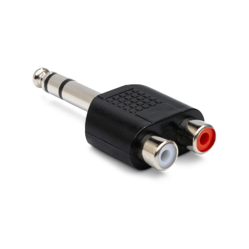 Hosa Technology Dual RCA to 1/4 in TRS Adaptor - Image 2