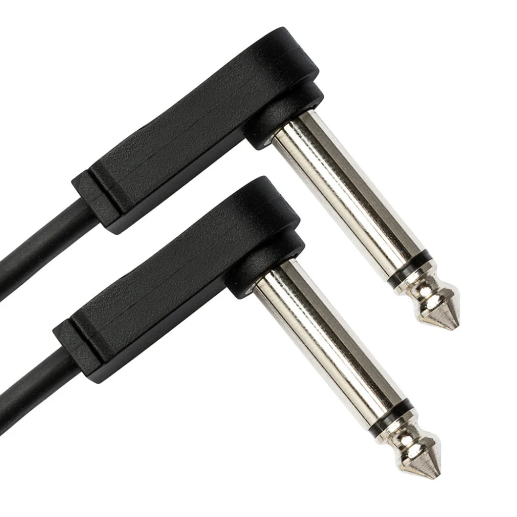Hosa Technology Molded Low-profile Right-angle to Same Guitar Patch Cable 3ft - Image 2