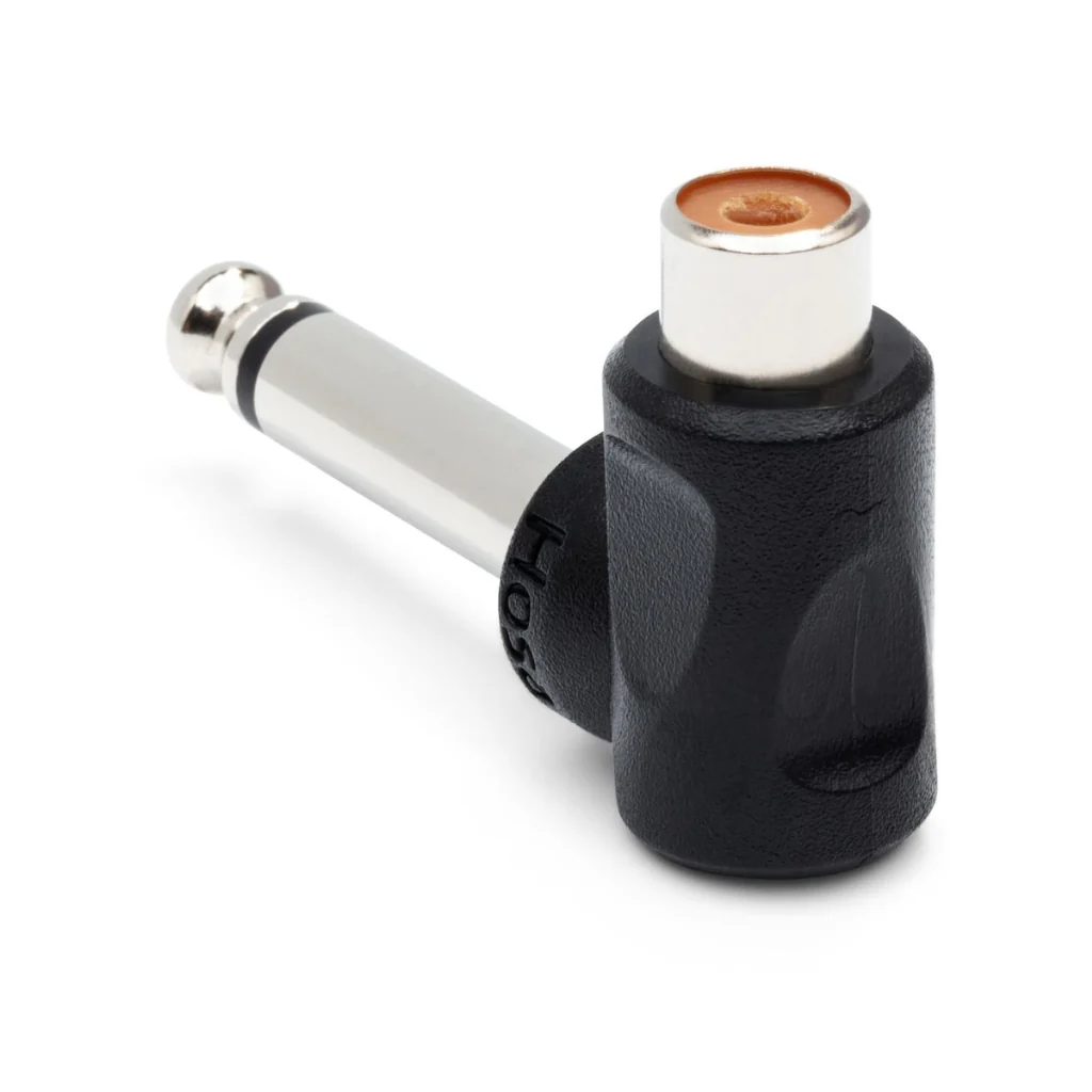 Hosa Technology RCA to 1/4 in TS Right-Angle Adaptors - Image 3