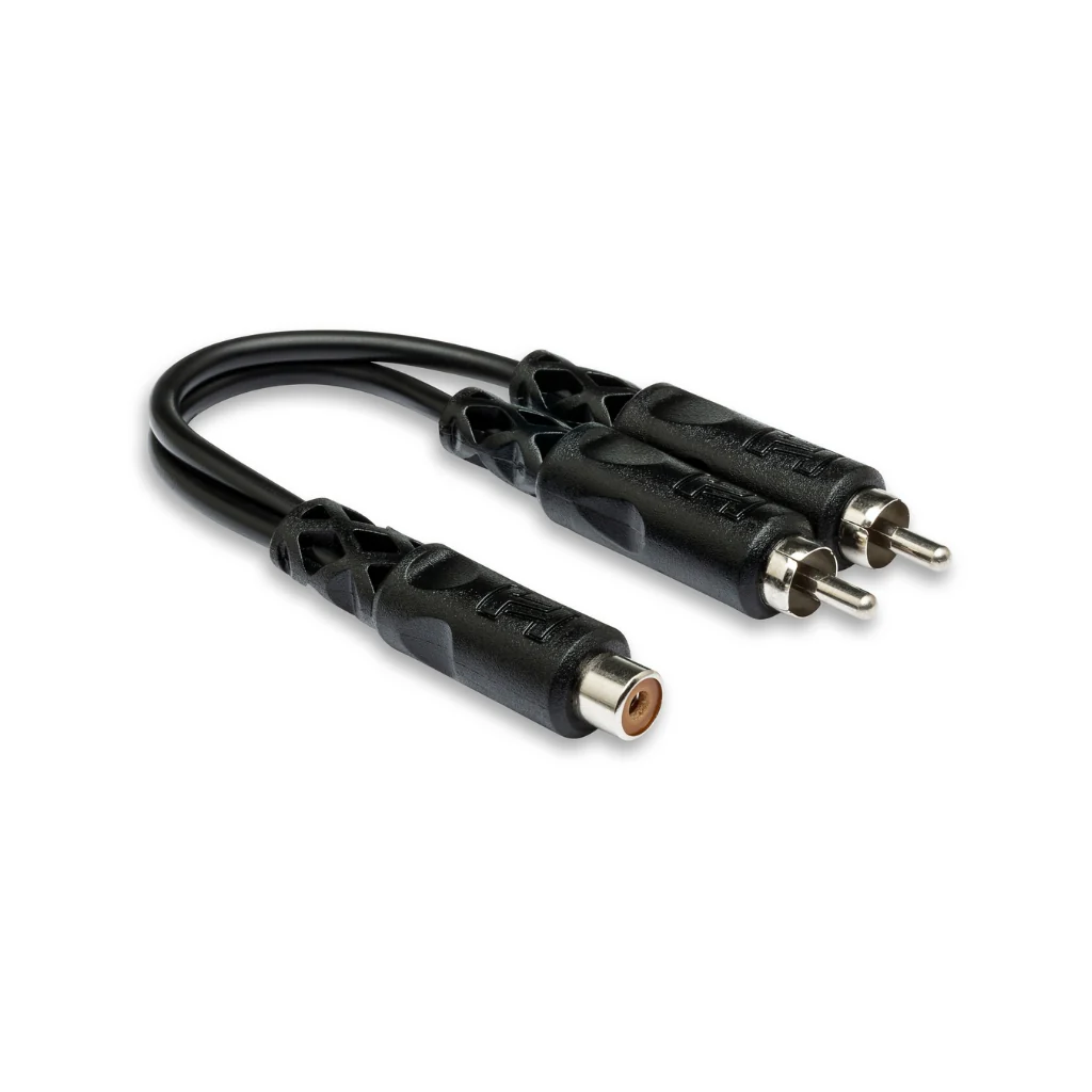 Hosa Technology RCAF to Dual RCA Y Cable