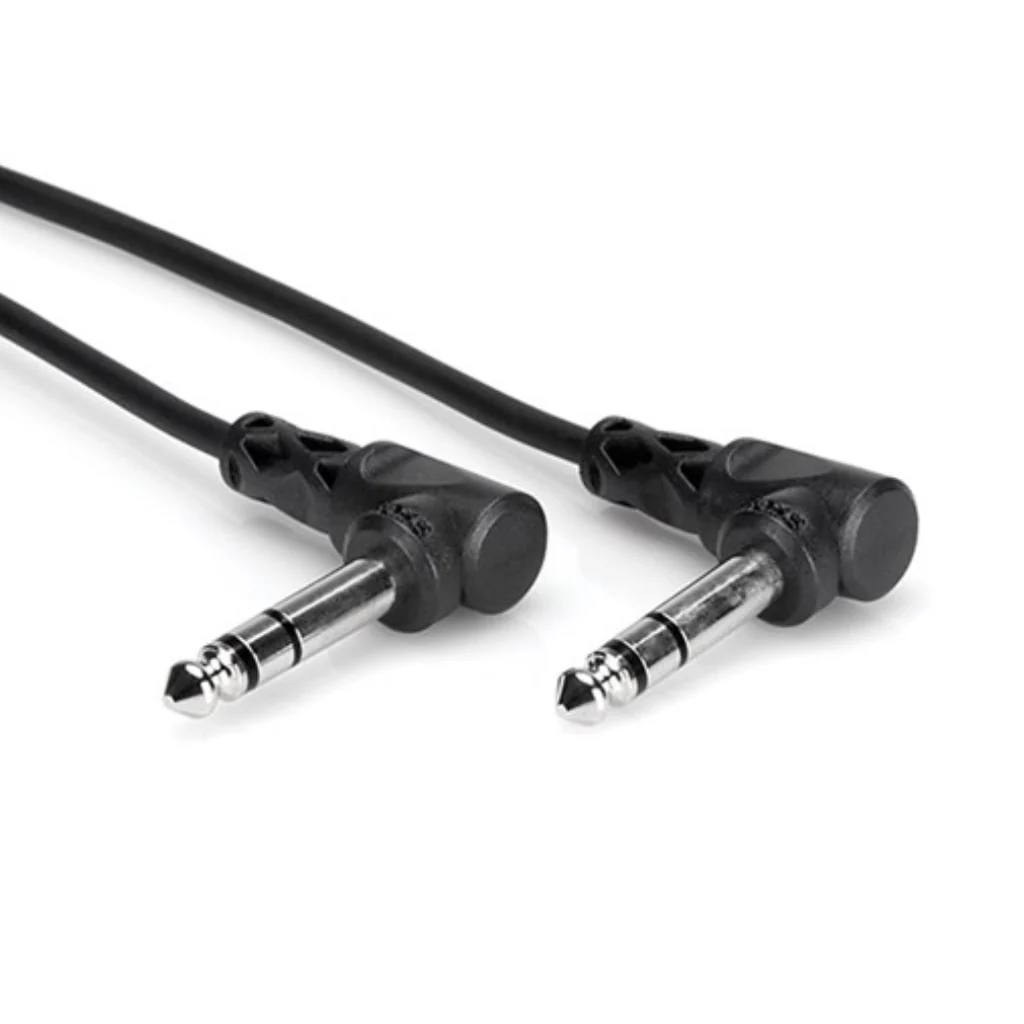 Hosa Technology Right Angle 1/4 In TRS to Same Balanced Interconnect Cable 3ft - Image 2