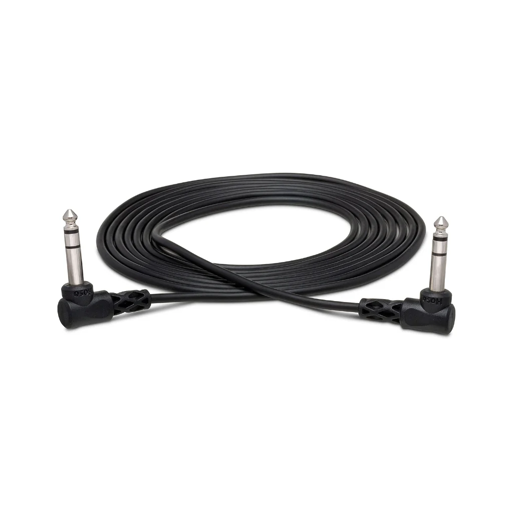 Hosa Technology Right-Angle 1/4" TRS to Same Balanced Interconnect Cable 5ft