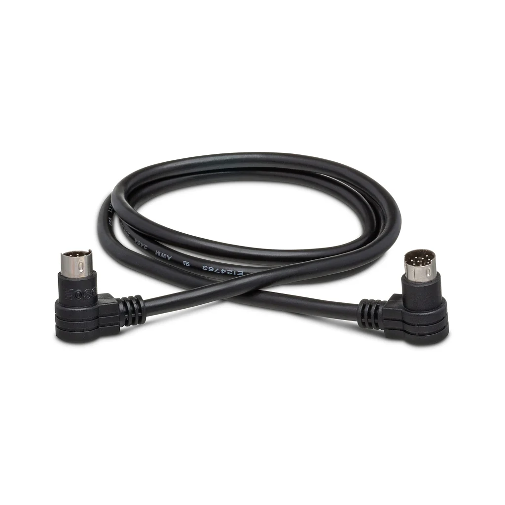 Hosa Technology Right-angle 8-pin Mini-DIN to Same CD Controller Cable 3ft