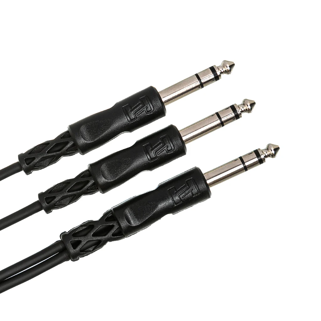 Hosa Technology 1/4 in TRS to Dual 1/4 in TRS Y Cable 3ft - Image 2