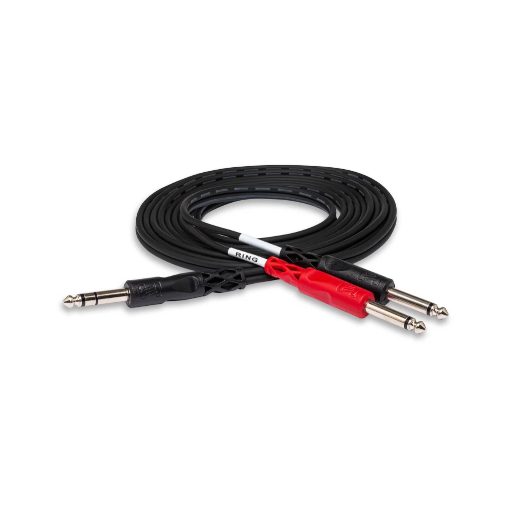 Hosa Technology 1/4 in TRS to Dual 1/4 in TS Insert Cable 3m