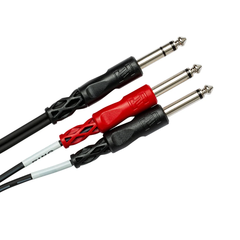 Hosa Technology 1/4 in TRS to Dual 1/4 in TS Insert Cable 3m - Image 2
